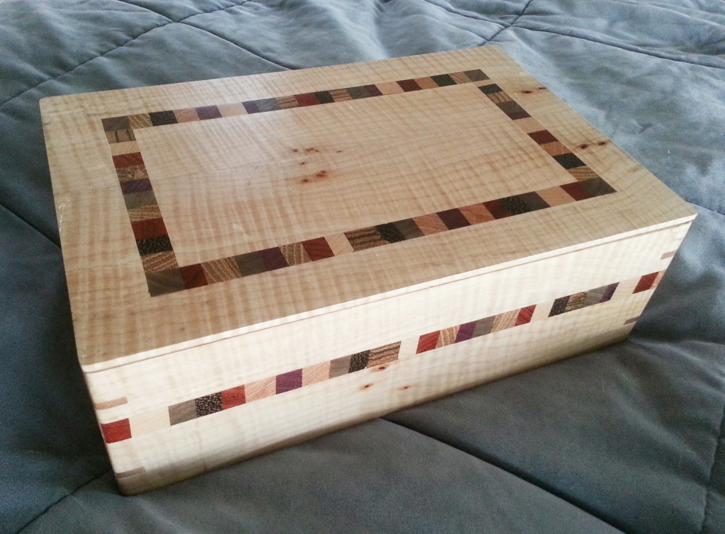 Not "just" cutting boards - Stuart makes some darned handsome inlaid boxes, too.