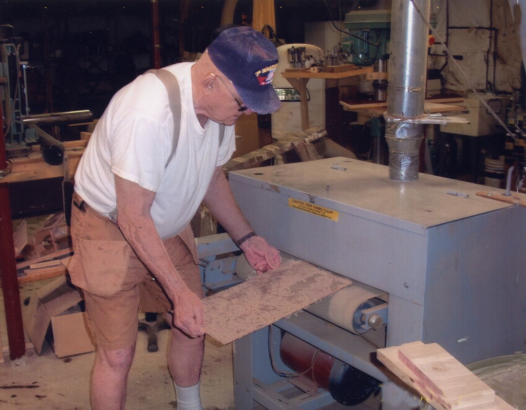 Woodworker, Ronald Frey, says he'll never hand-scrape another tabletop by hand. That's why he got his Woodmaster Drum/Sander: wide tabletops come out perfectly flat, smooth, and ready to finish.